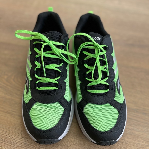 SAUCONY Kids' Dash Running Shoes sz 7 M  Green/Black - Picture 3 of 6